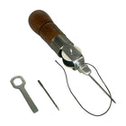 Hand sewing machine with 2 needles