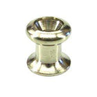Suffletknap forkromet plade Ø11 mm H12 mm hul Ø4 mm
