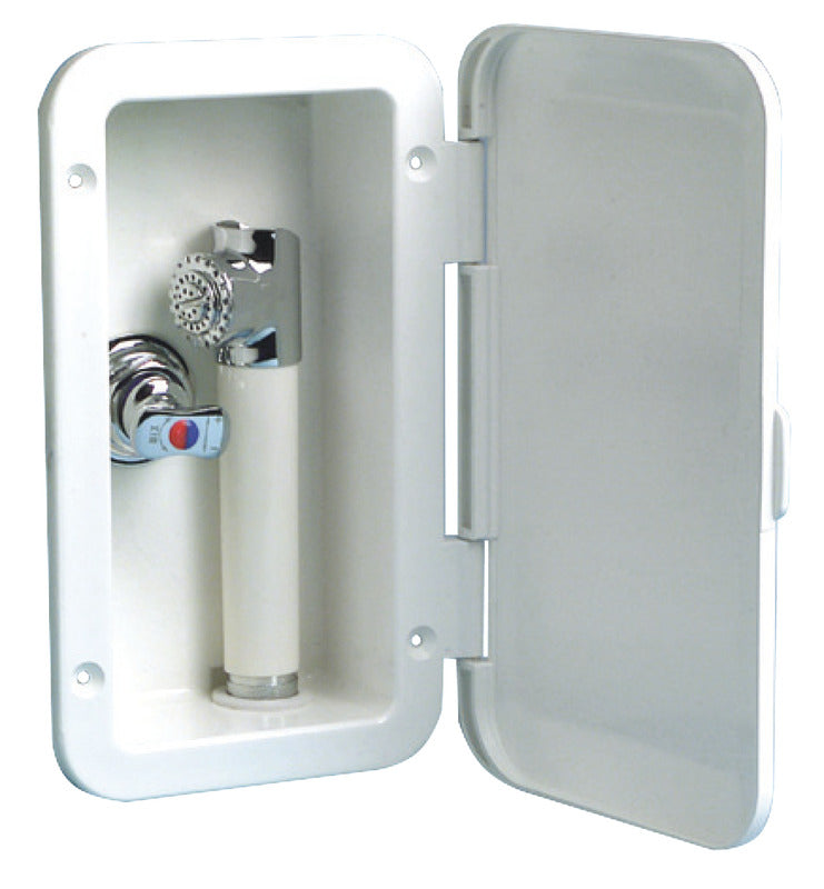 Osculati bruserboks med blandingsbatteri og 4 m PVC slange
