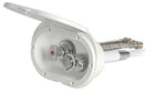 Oval bruseboks med varmt-/koldtvandsblander, Mizar, hvid låge, netforstærket PVC-slange, 4 m