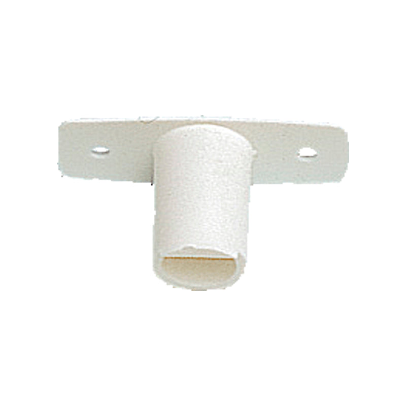 Åregaffelbøsning nylon hvid topmonteret R3150012