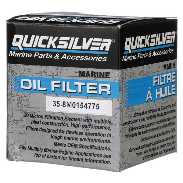 Quicksilver 8M0154775 Oliefilter til forskellige marinemotor