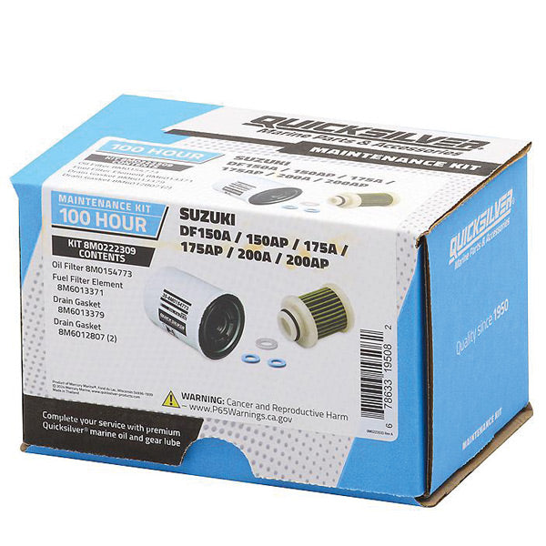 Quicksilver 8M0222309 100T Service Kit, Suzuki DF150A/AP-175