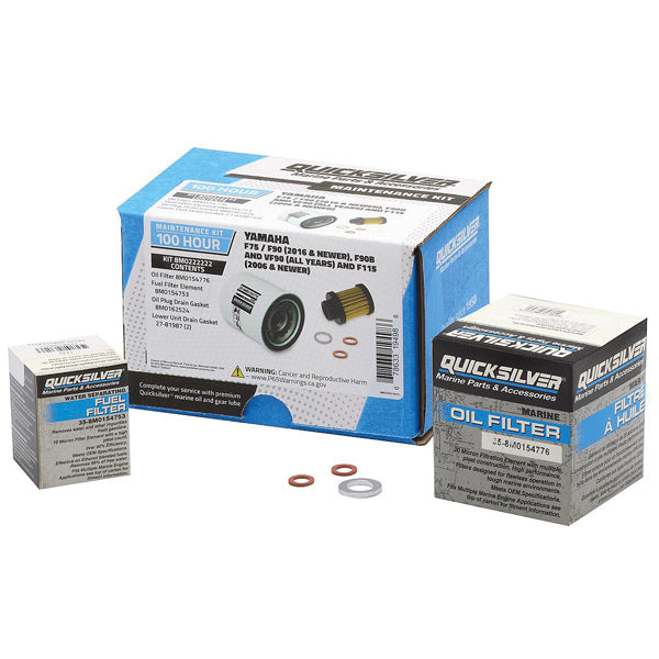 Quicksilver 8M0222222 100T Service Kit, Yamaha F75/F90, F90B