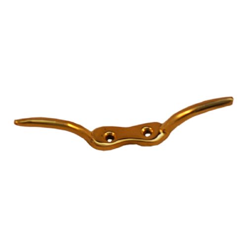 Flagklampe messing med buede horn 40 mm