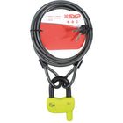 Lock package 2, fixed padlock &amp; 3m wire, FG class 3