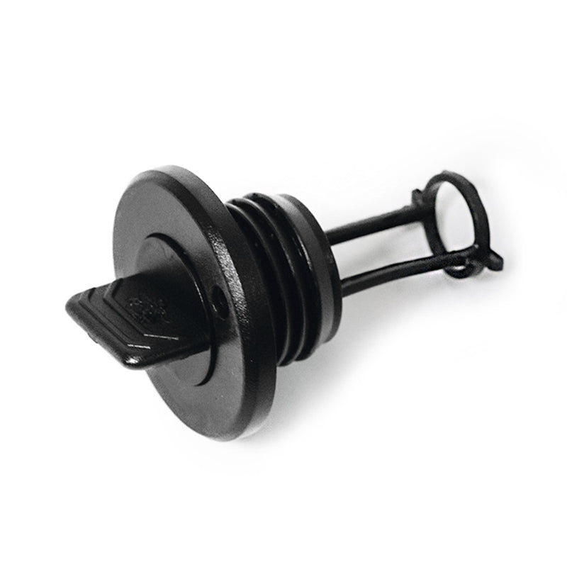 Lænseprop sort nylon rund 43mm ø26mm