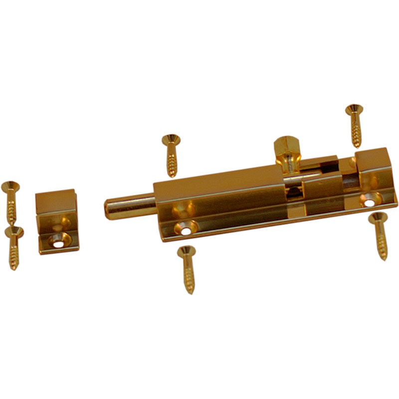 Skudrigle messing med rund rigle 65 mm