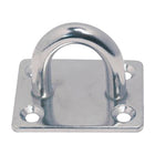 Øjeplade S-321 rustfri AISI 316 Ø8 mm 40 x 50 mm