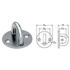 Eye Plate Round Aisi304 A2 6mm Shackle Plate Ø:40mm
