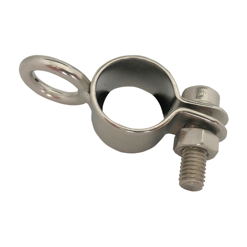 Bracket rf with ring for railing Ø:25 mm tube