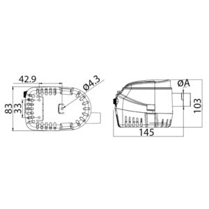 Europump II automatisk lænsepumpe G750 24 V Osculati