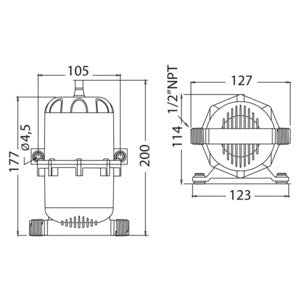 Osculati ABS akkumulatortank 0,75 L