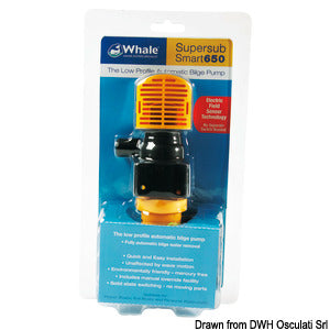 Whale Supersub Smart automatisk lænsepumpe 1100 GPH 12V