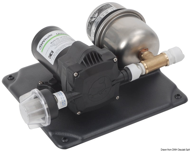 Whale ferskvandspumpesystem med 1 l akkumulatortank – 18 l/min, 24 V