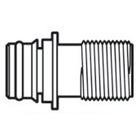 Europump klik-lynkobling, lige, 1/2" gevind