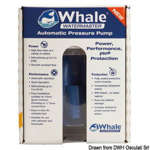 Whale Watermaster automatisk trykvandspumpe 11,5 l/min, 12 V, 3 bar, retail