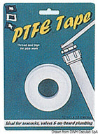 PSP Marine Tapes PTFE-tætningstape til hydrauliske forbindelser, 12 mm × 12 m