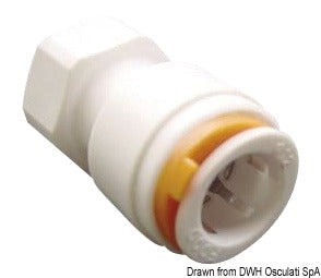 KP Ø12 mm hurtigkobling til vandinstallationer, hun/hun med 3/8″ indvendigt gevind, 10 stk.