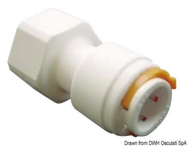 KP Ø12 mm lynkoblinger til vandsystemer, 1/2" hun/hun-fitting