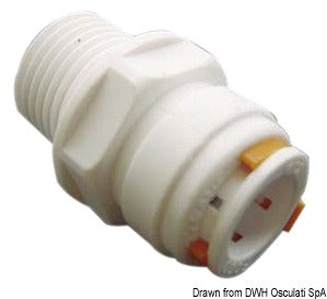 KP Ø12 mm hurtigkoblinger til vandinstallationer, 1/2" han
