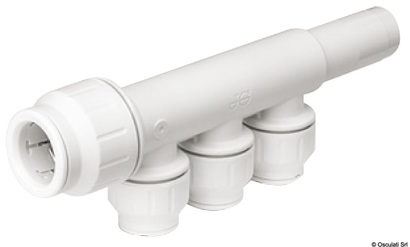 John Guest Speedfit quick-connect fordelermanifold med 3 afgreninger, 22 mm