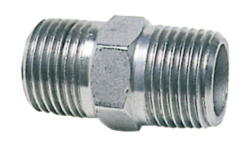 Dobbeltnippel i rustfrit stål, 3/4"