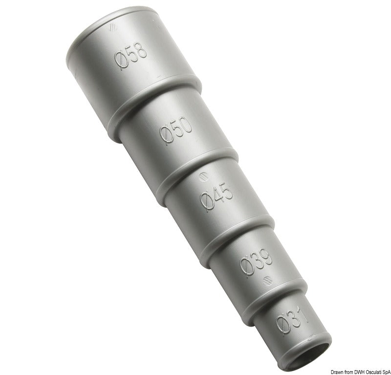 Universal slangestudsadapter 32–60 mm