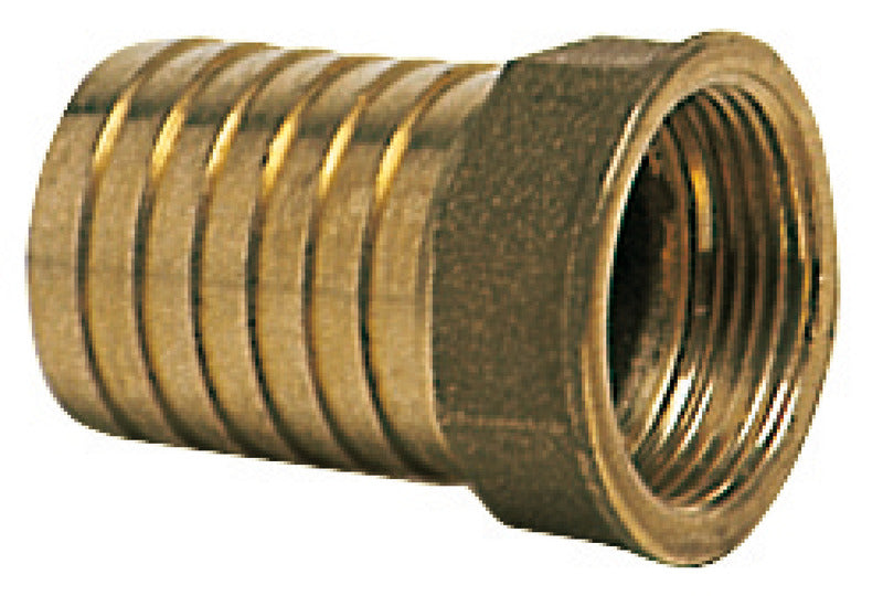 Slangestuds i støbt messing med indvendigt gevind 1 1/2", Ø50 mm