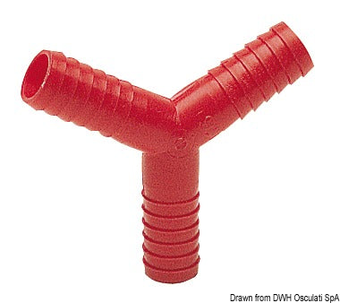 Nylon Y-fitting til vandslanger Ø14 mm