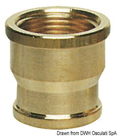 Reducerende messingmuffe hun/hun 1 1/2″ × 2″