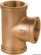 Guidi T-stykke indv. gevind, bronze 1 1/4"