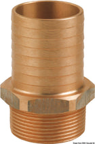 GUIDI slangestuds med udvendigt BSPP-gevind i bronze 1/2" gevind x 20 mm slange