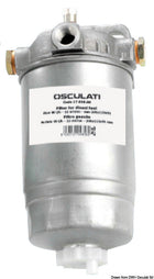 Dieselfilter med 12 µm papirindsats, 80 l/t