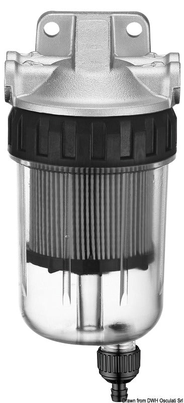 Vandudskillende benzinfilter, 205-420 l/t