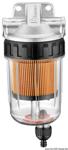 Dieselfilter med vandudskiller, 205–420 l/t, 25 µm