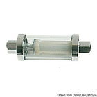 Inline-benzinfilter med transparent glas og slangetilslutninger 6/8/10 mm