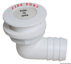 Fire Port brandslukningsport med 90° slangestuds Ø38 mm