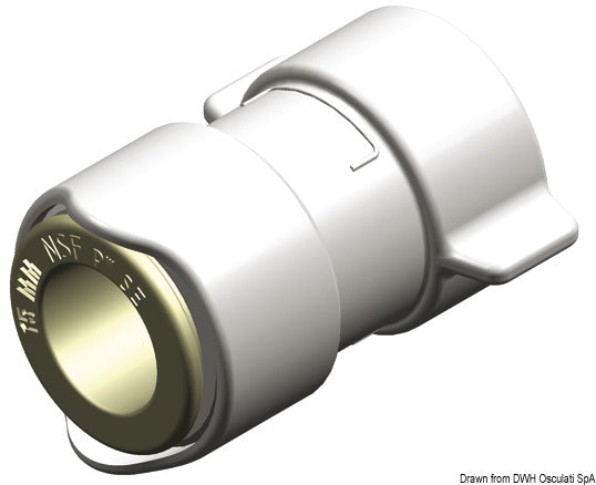 Whale Quick Connect lige adapter 15 mm x 1/2" BSP indvendigt gevind