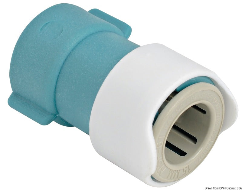 Whale Quick Connect-adapter 15 mm til 3/8" BSP indvendigt gevind, plast