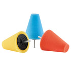 1852 Cone polishing kit, 3 pcs. cones coarse, medium, soft