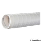 Premium hvid PVC-sanitetsslange med stålspiral, 38 mm