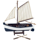 Modelsejlskib med åre 22x22 cm