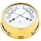 Autonautic pacific 120 termo/hygrometer Ø120/110 mm forgyldt messing