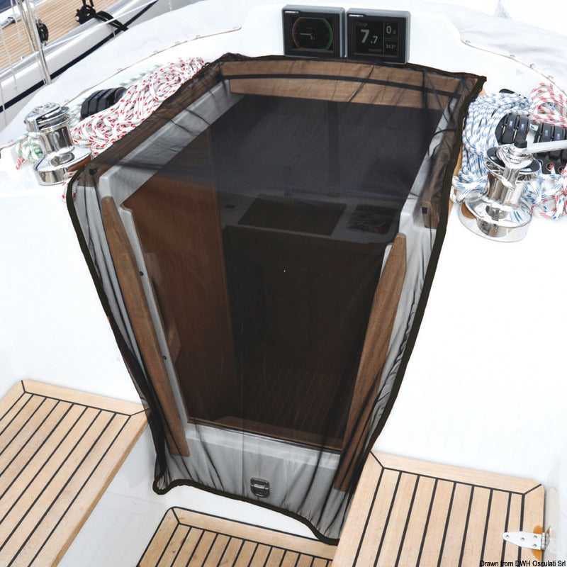 Waterline Design nedgangsgardin med insektnet til båd, 900 × 1800 mm