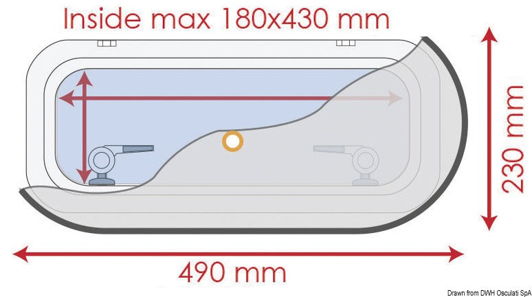 Waterline Design mørklægningsgardin med myggenet til koøje 230 × 490 mm, 2-pak