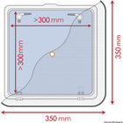 Waterline Design myggenet 350 × 350 mm til dæksluge