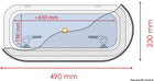 Waterline Design myggenet til koøje 490 × 230 mm