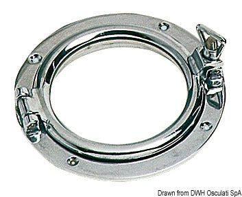Rundt koøje i forkromet messing, 180 mm