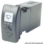 Universal intelligent wiper switch for 2 windshield wipers, 12/24 V, 4 A